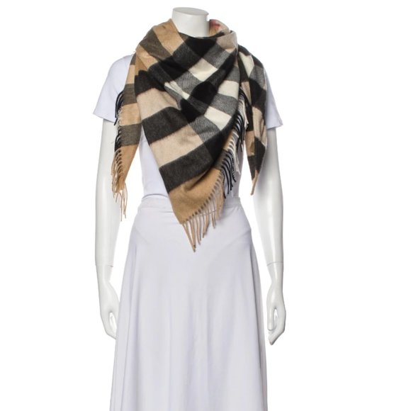 Burberry Accessories - BURBERRY Plaid Print Scarf large